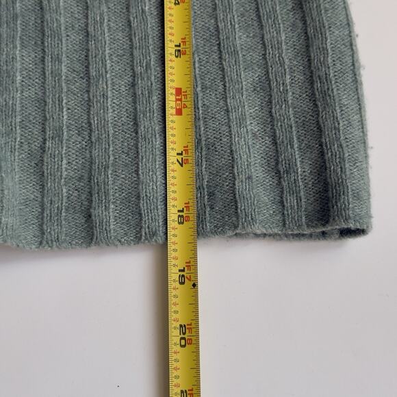 Madewell Oversize-Collar Cardigan Sweater Size XS Wool blend Button Up Green - Picture 5 of 6